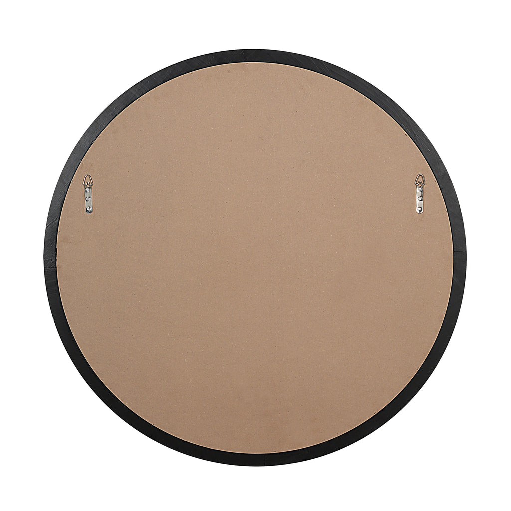Renwil Olica 40" H x 40" W Wall Mirror - Black