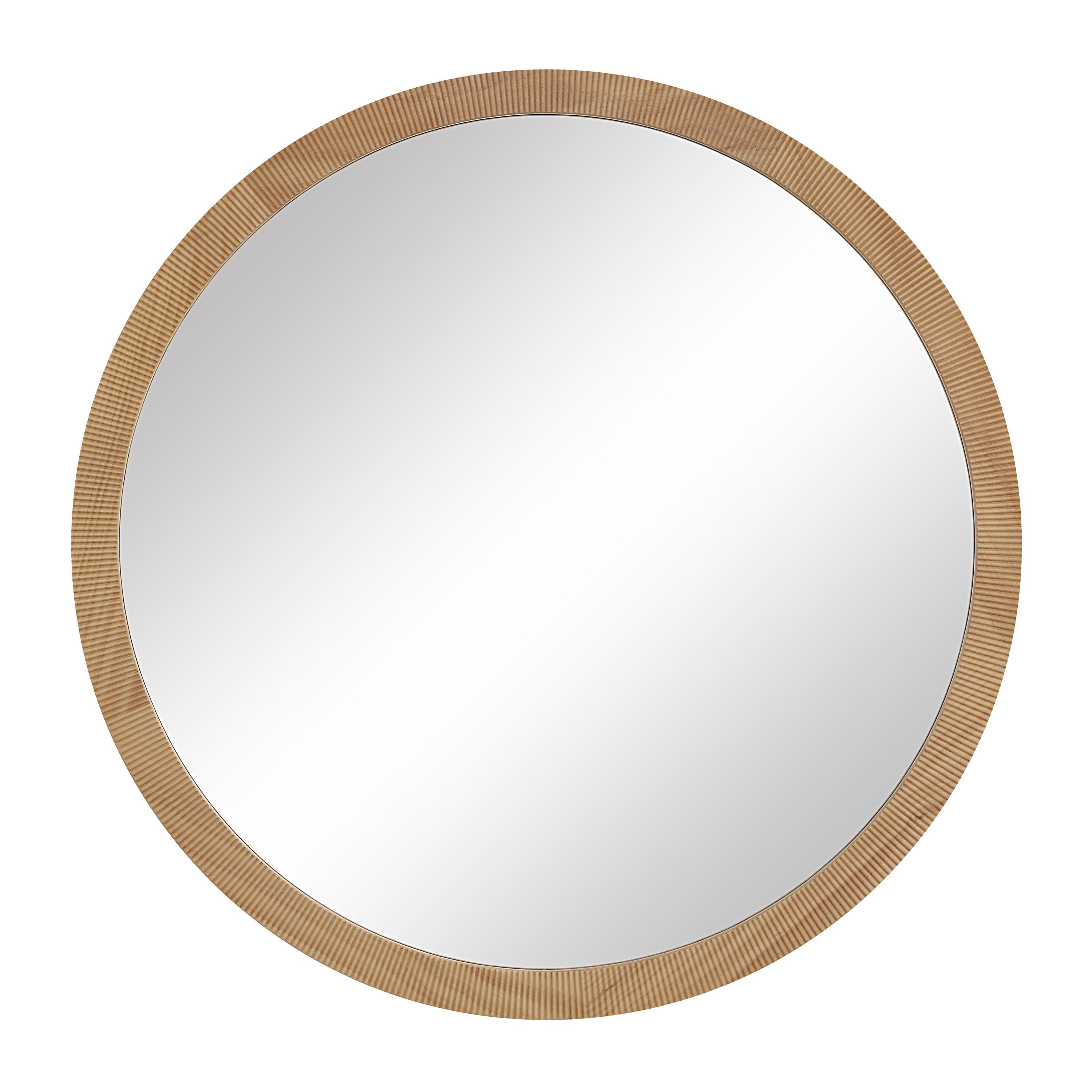 Renwil Noto 40" H x 40" W Wall Mirror - Brown