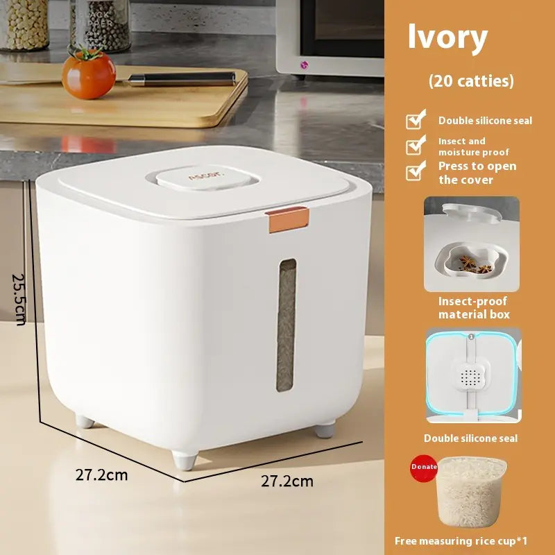 Sealed Rice Storage Container - Insect-Proof, Moisture-Proof, Food Grade
