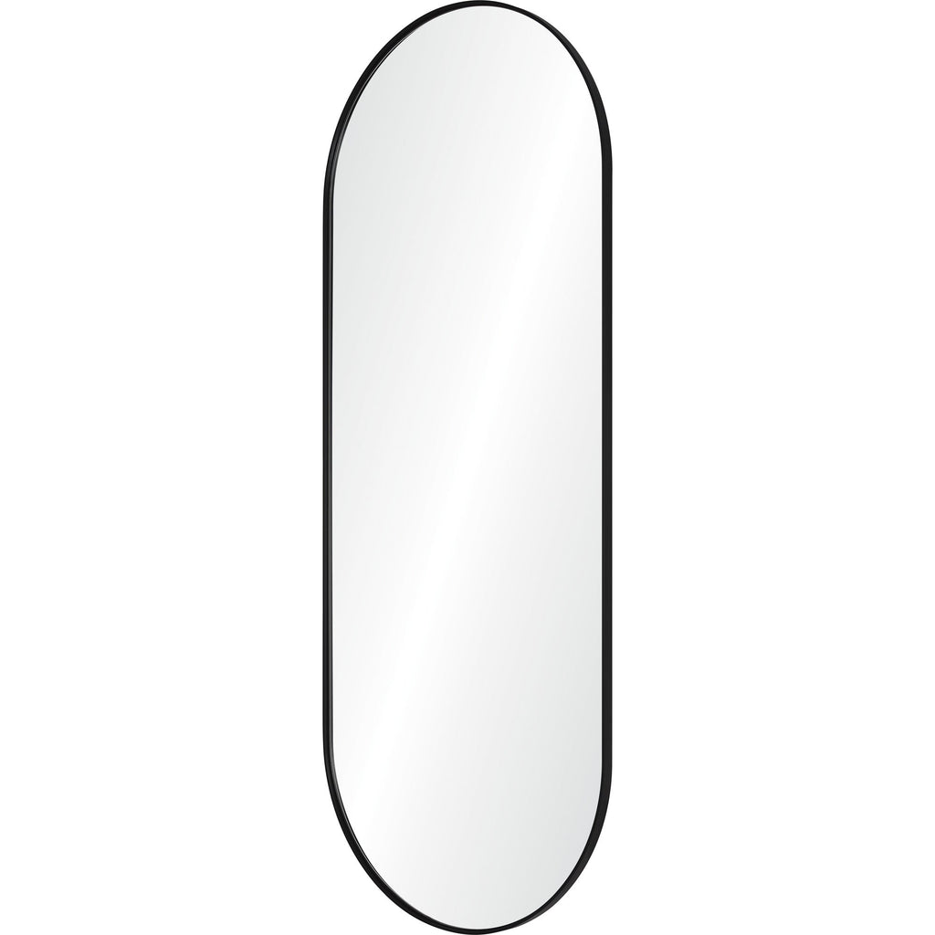 Renwil Ammar 60" Tall Oval Wall Mirror - Black