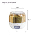 Rotating Separated Sealed Cereal Storage Container