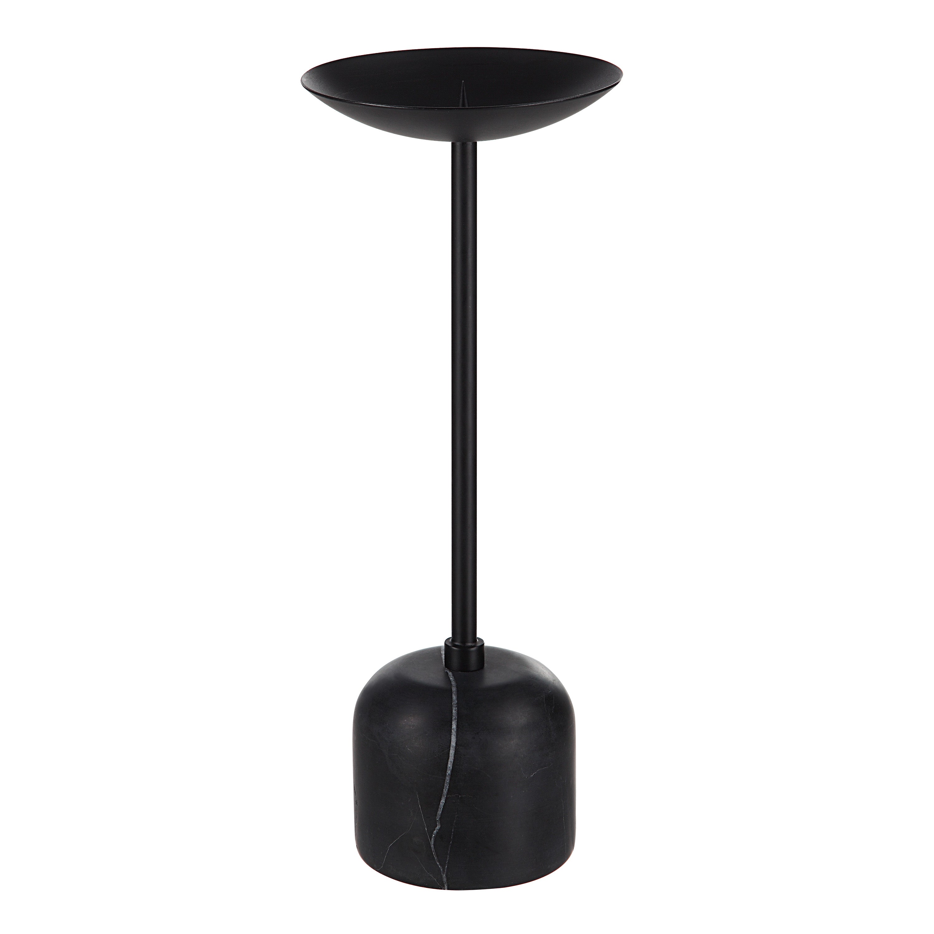 Renwil Uma Indoor Iron Set of 2 Pillar Candle Holder - Matte Black