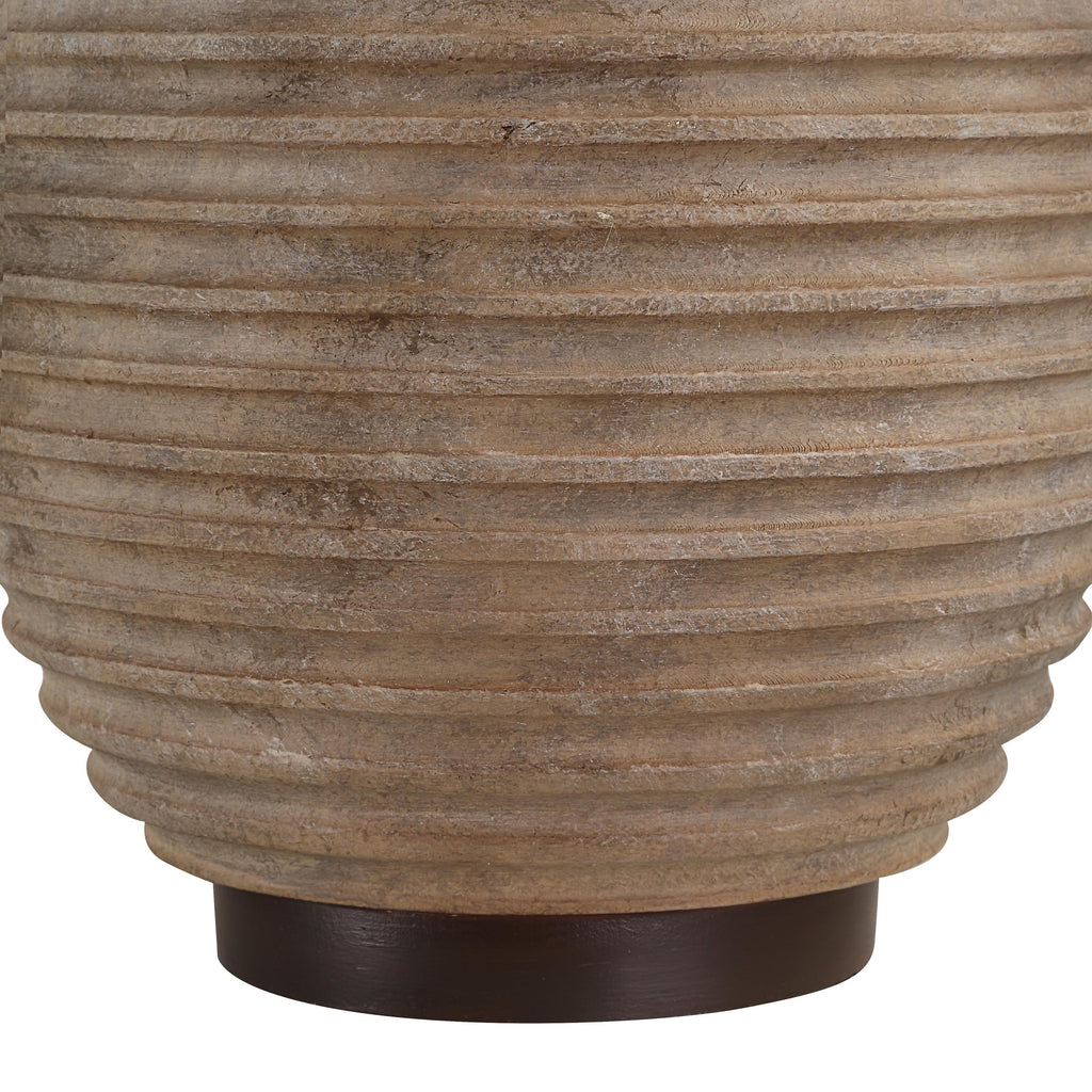 Everren Cebada 27.5" Height Table Lamp - Textured Brown & Beige
