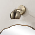 Renwil Mattia 7.5" Burnished Brass 1-Light Wall Sconce
