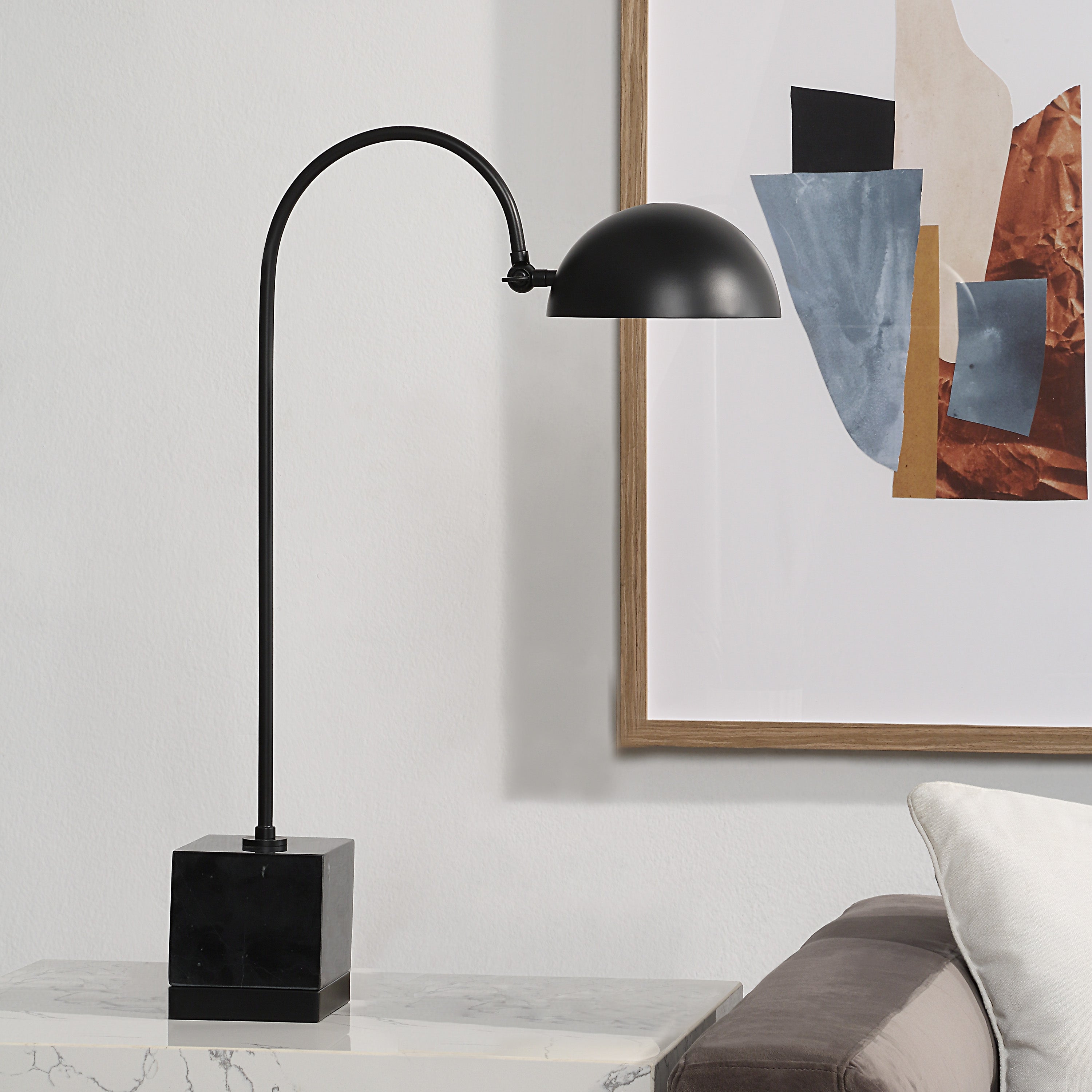 Renwil Sansia 27" Length Table Lamp - Black
