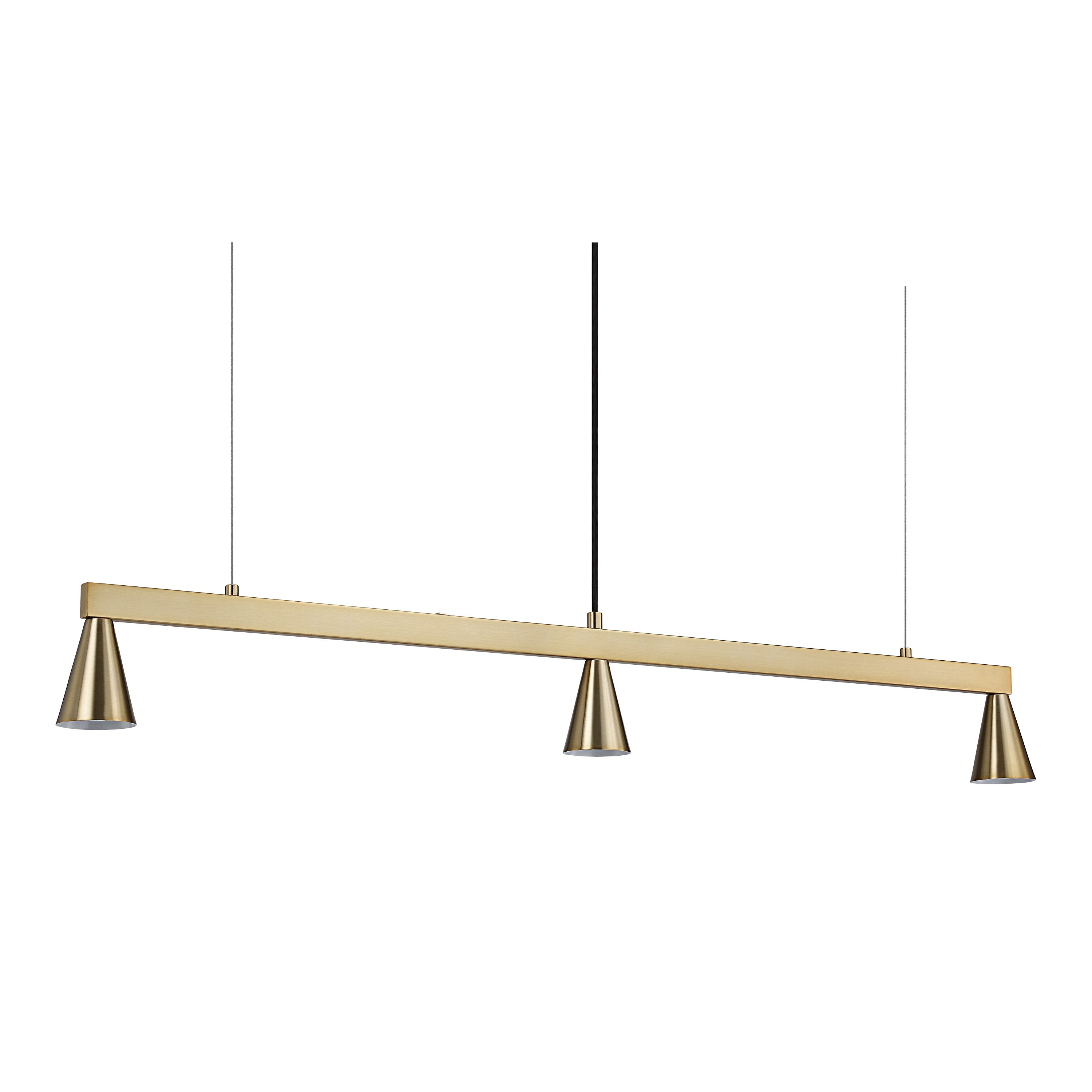 Renwil Linea 42" Wide 3-Light Chandelier - Champagne