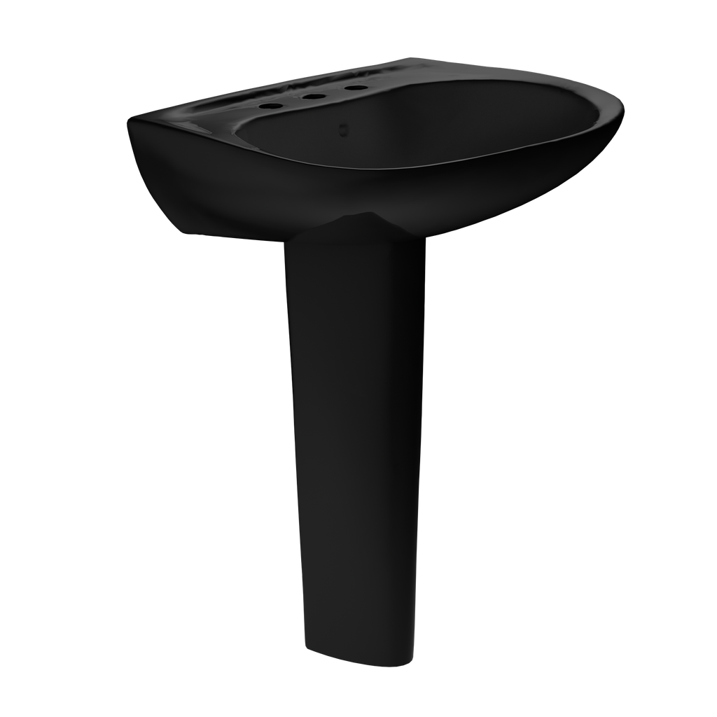TOTO Prominence Oval Basin Pedestal Bathroom Sink For8" Center Faucets
