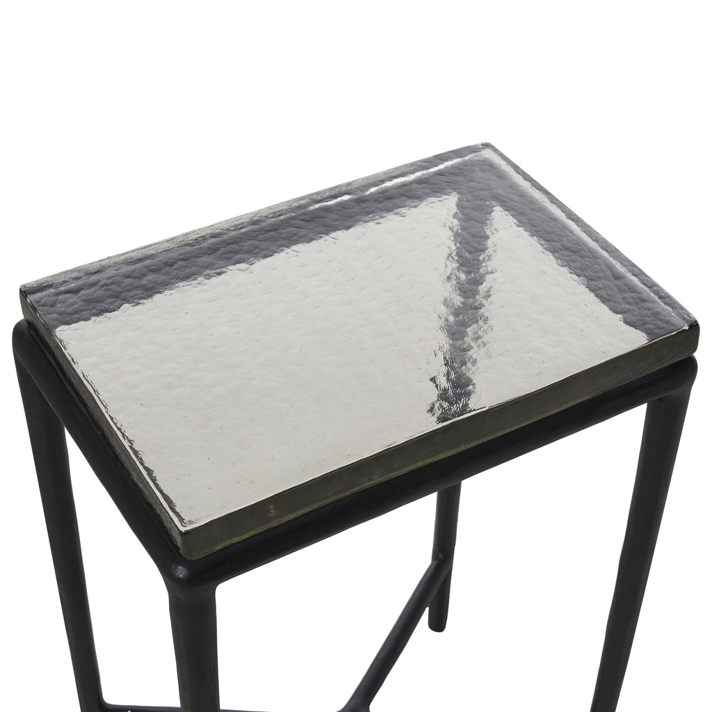 Renwil Aria Indoor Cast Aluminum Side Table - Black