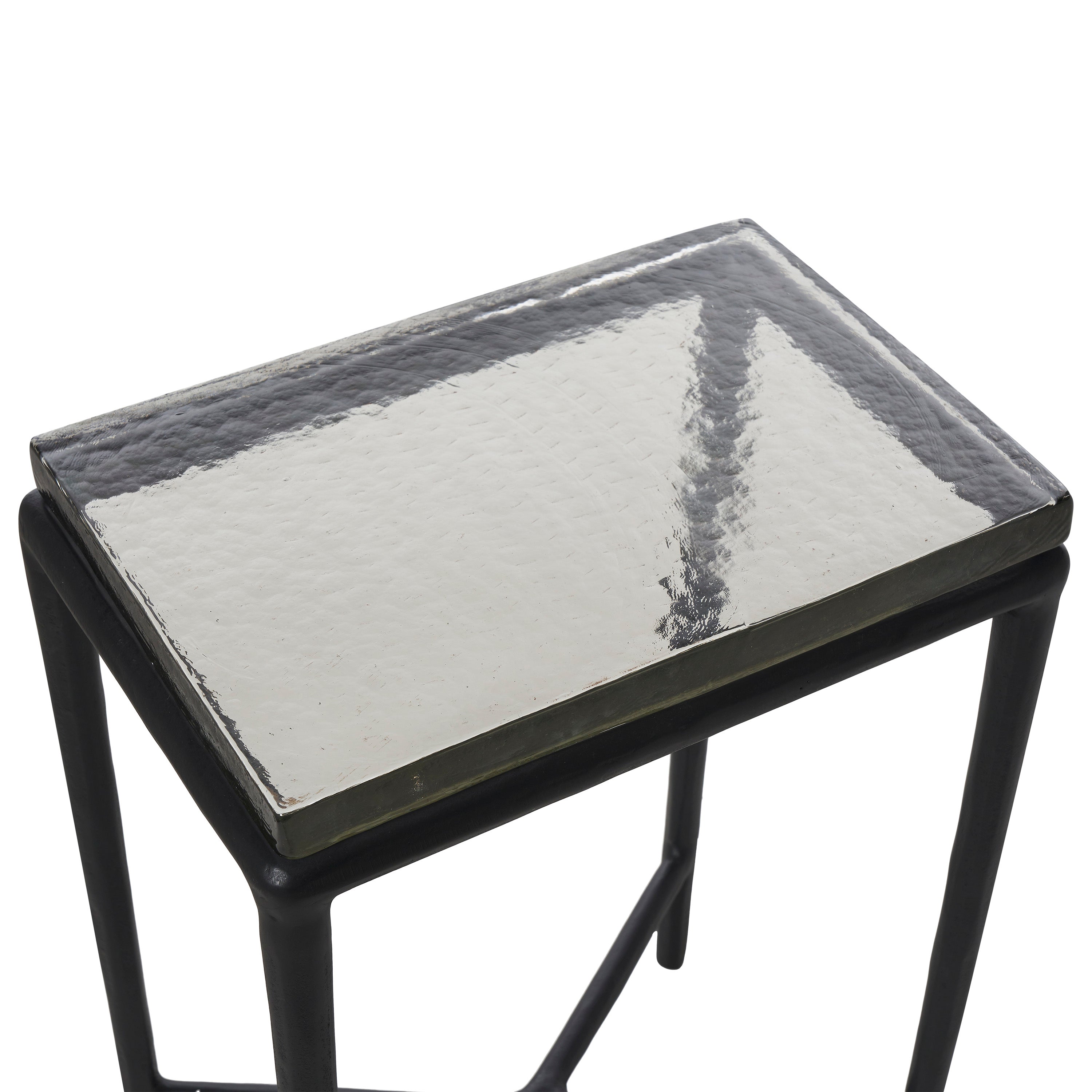 Renwil Aria Indoor Cast Aluminum Side Table - Black