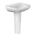 TOTO Prominence Oval Basin Pedestal Bathroom Sink For Single Hole Faucets
