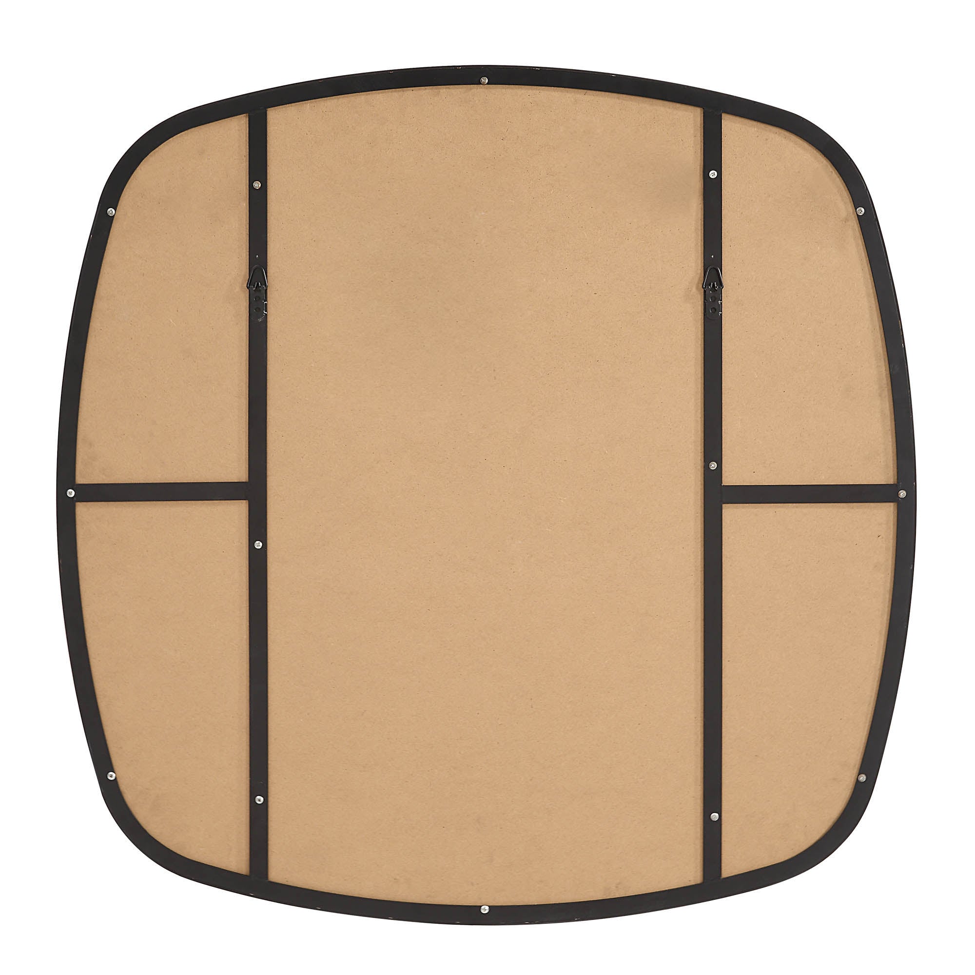 Renwil Sparti 36" Tall Square Wall Mirror - Black