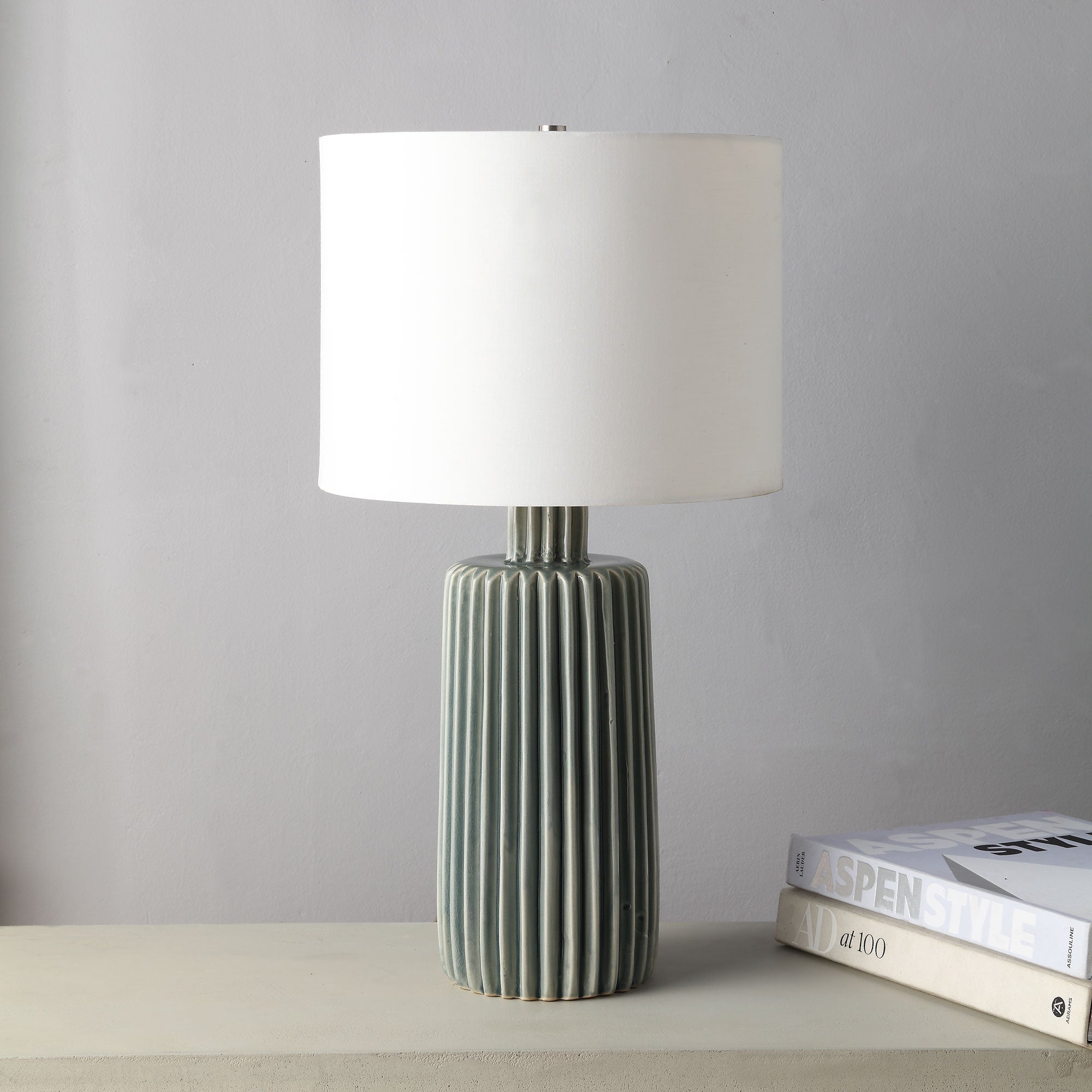 Renwil Roza 24.5" Length Table Lamp - Olive