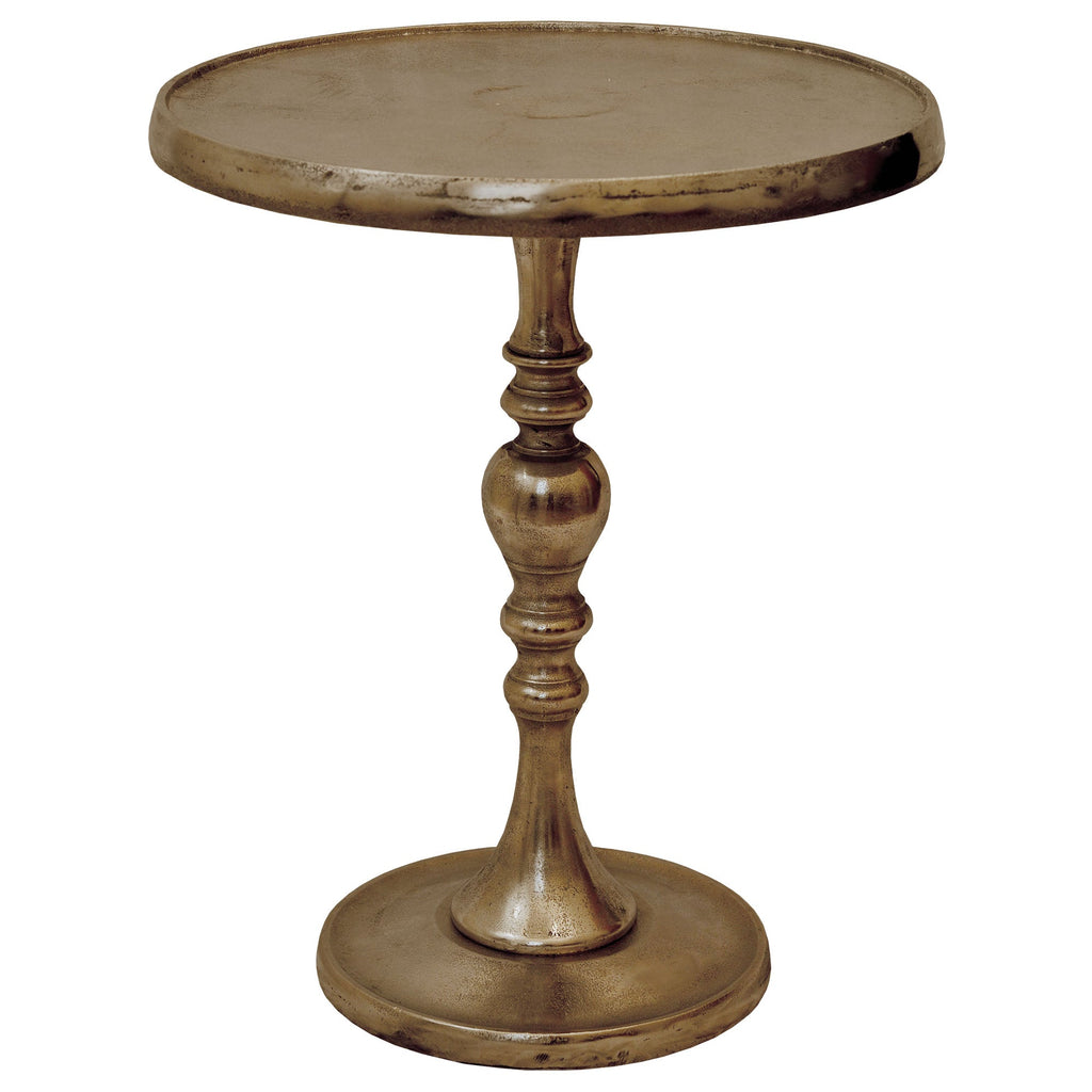 Renwil Romina Indoor Aluminum Table - Antique Brass