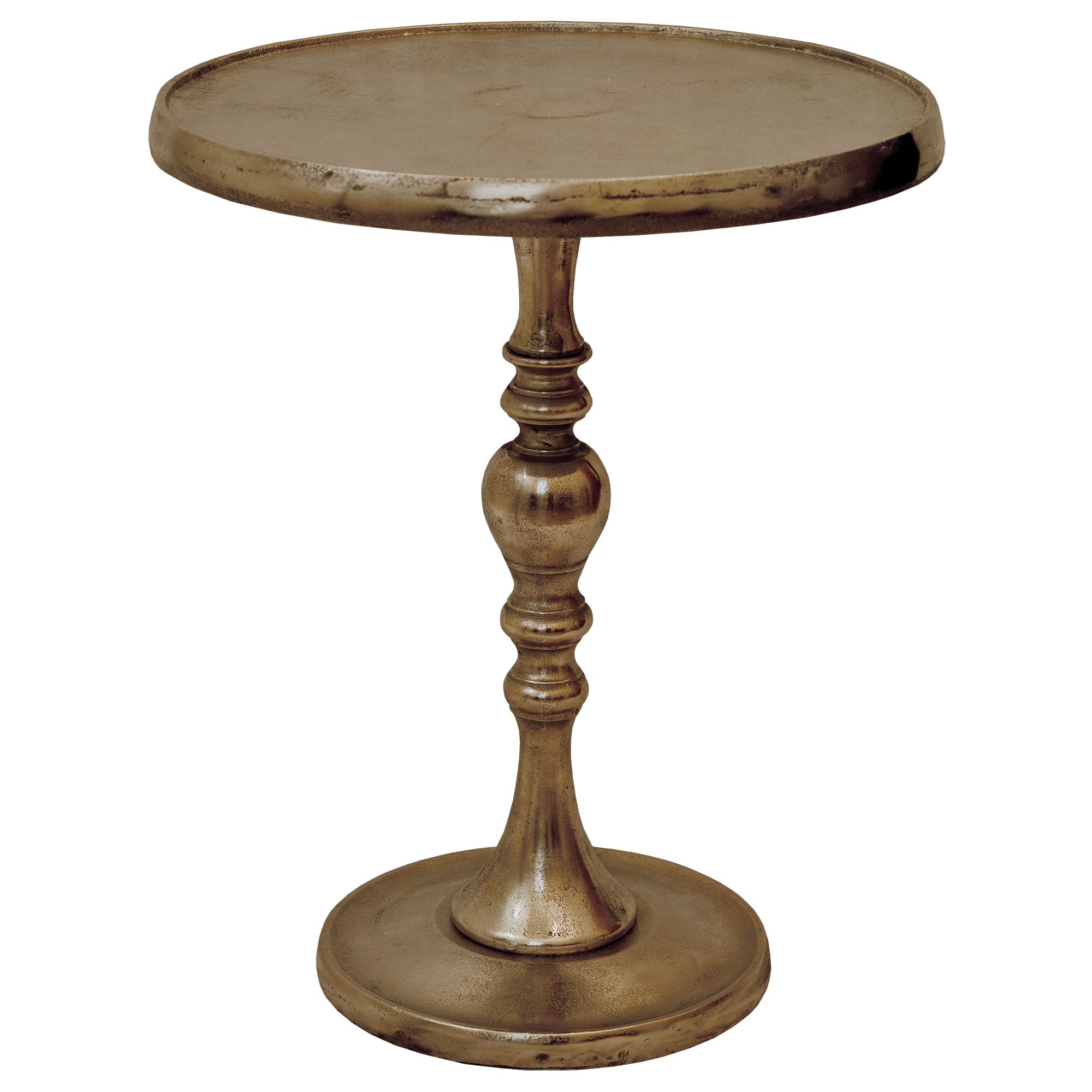 Renwil Romina Indoor Aluminum Table - Antique Brass