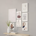 Renwil Priyanka 7 Piece Wide Wall Art - White