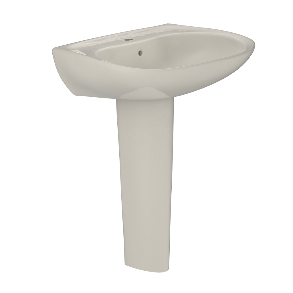 TOTO Prominence Oval Basin Pedestal Bathroom Sink For Single Hole Faucets