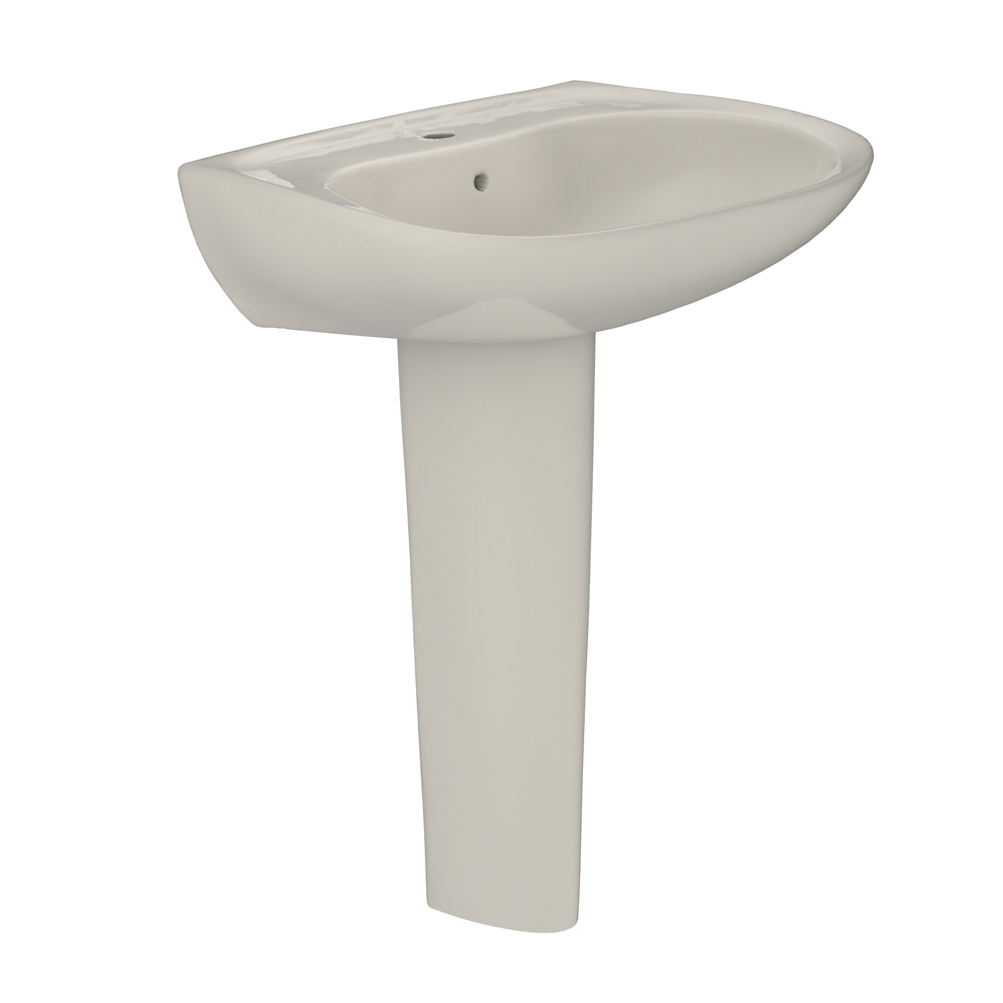 TOTO Prominence Oval Basin Pedestal Bathroom Sink For Single Hole Faucets