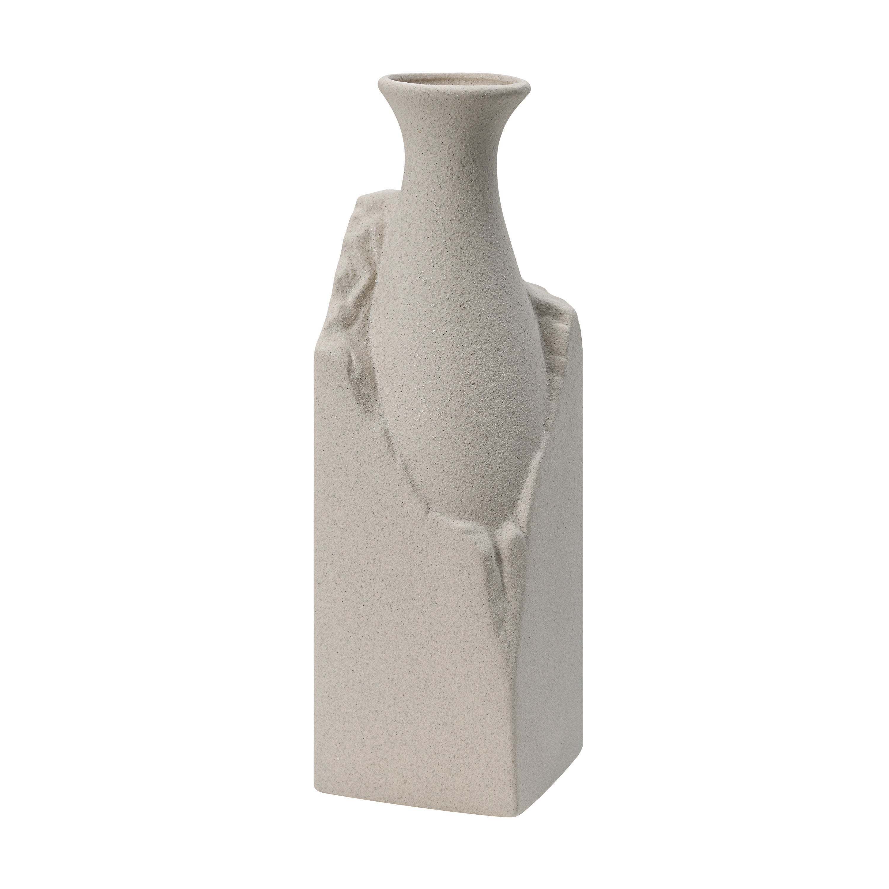 Renwil Adonia Indoor Porcelain Ceramic Vases - Te xtured Cream