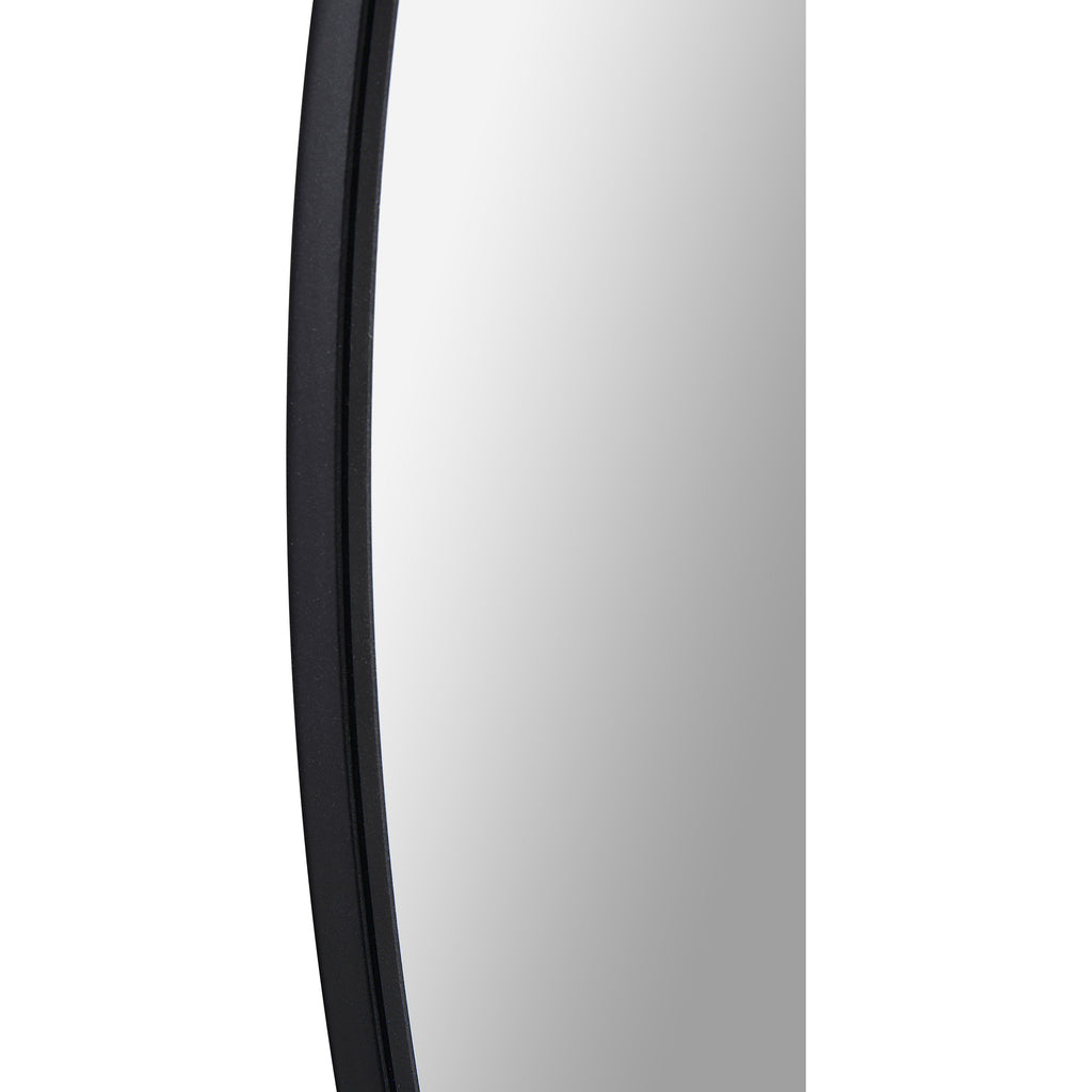Renwil Claribel 30" Tall Round Wall Mirror - Black