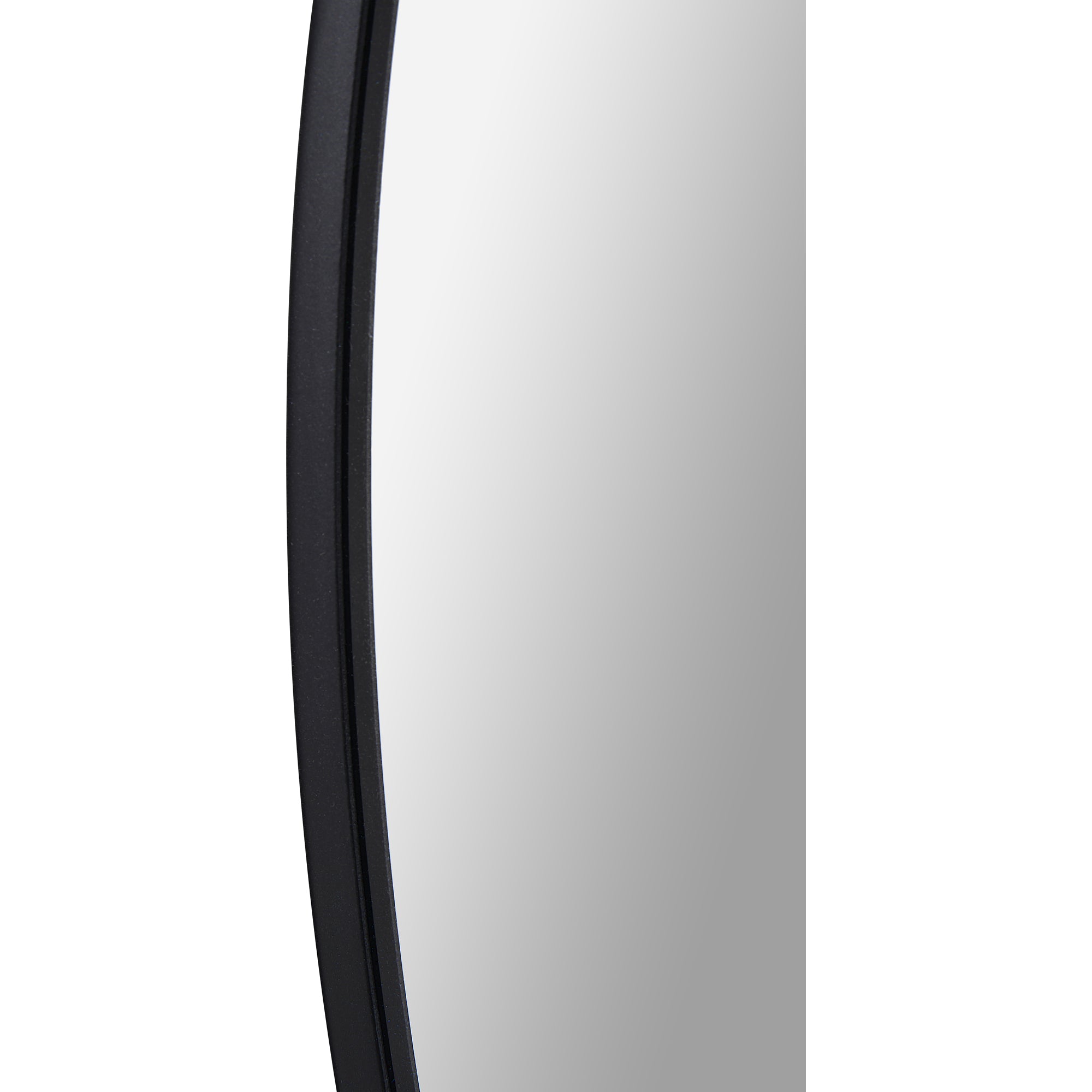Renwil Claribel 30" Tall Round Wall Mirror - Black