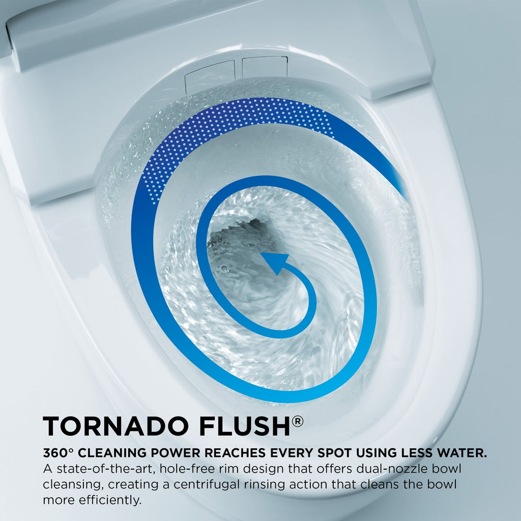 TOTO Promenade II Two Piece Elongated 1.28 GPF Universal Height Toilet